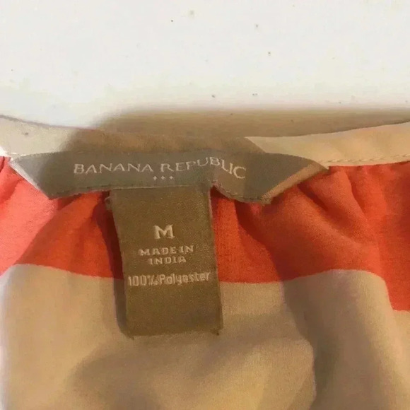 Banana Republic Cami Stripe Razor Back Silk Feel Tank Top-Size M - Picture 7 of 8